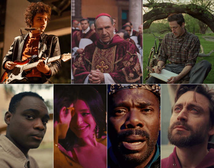 Collage of images from nominated films