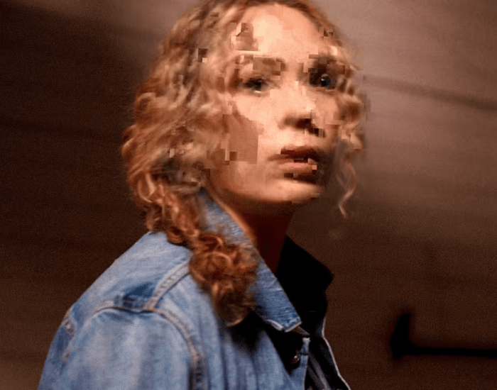 man finds tape banner