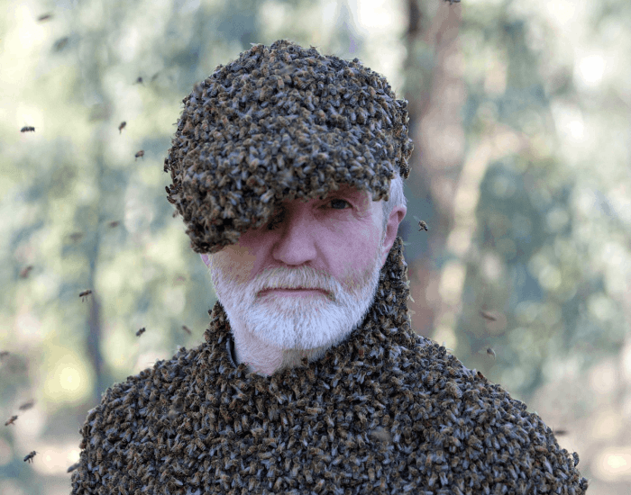 George_McGavin_Covered_In_Bees